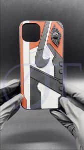 Case Iphone 3D Softcase Casing Timbul J0-rdan Warna Bred Red11 12 13 14 Pro Max 7Plus XR X XS MAX 7 8 Plus Silicone Anti Crack Pattern