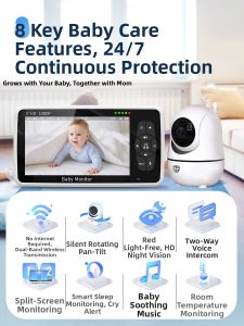 Deer Dad | Dual Camera Smart Baby Monitor Crying Detector