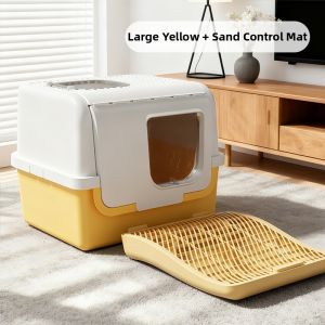 HOOPET | Odor Blocking Large Litter Box Anti-spill and Full-closed