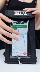 Túi mini ZDK K1 treo đầu xe máy có lỗ dây sạc điện thoại cao cấp