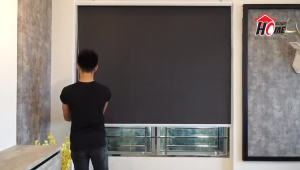 จัดส่งจากกรุงเทพ ม่านม้วนทึบแสง กันแสงUV100% มีกล่องบังรางในตัว ปรับแสง ทึบแสง คเลือบSilverสะท้อนแสงแดด ม่านบังแดดม้วน