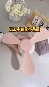 Quạt Trần Nhỏ Gọn Sạc Được Có Điều Khiển Từ Xa Dùng Cho Gia Đình Ngoài Trời Cắm Trại Ký Túc Xá Sinh Viên Loại C