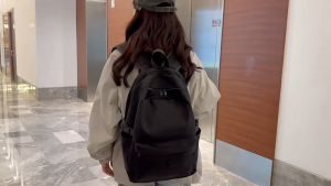 Balo nam nữ vải dù chống thấm trơn màu basic BAG U BL2192