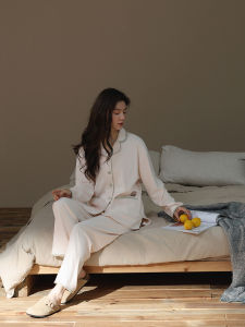 me home wear | Warm Thermal Double-Sided Flannel Sleepwear Set