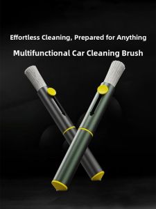 HELLOLEIBOO | Car Air Conditioner Vent Cleaning Brush Interior Wash Dust Removal Tool Tire Stone Scraper Hook Window Breaking Gadget