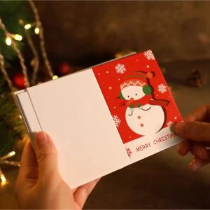 6Sets Merry Christmas Greeting Cards with Envelopes & Stickers Assorted Christmas Gift Cards Xmas Holiday Party Invitation Card