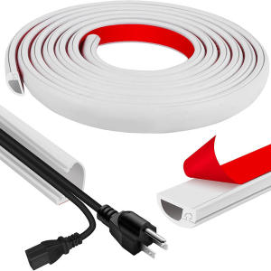 2M/3M Arc Chống Đùn Tự Dính Dây Sàn Bao Da Nối Dài Ống Bảo Vệ Cáp PVC Nhà Dây Tổ Chức
