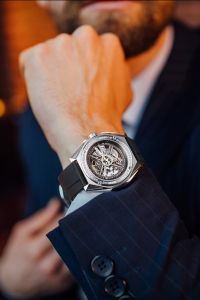 CIGA Design Automatic Mechanical Watch Magician Series Stainless Steel/Titanium Detachable Case Sapphire Crystal Fluororubber Strap Watches for Men and Women with 3 Shapes Case