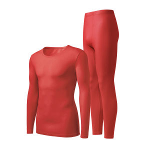 YOUKESHU | Warm Cotton Underwear Set For Couples Round Neck Long Sleeve Thermal Wear Mens Style For Lunar New Year Of Tree Brand