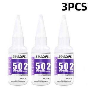 502 Glue Is Strong Adhesive Instant-Drying in 10 Seconds Transparent and Traceless Bonding Suitable for Office Use and Can Also Be Used on Various Materials Such as Wood Metal Plastic Rubber Etc
