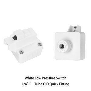 1/4" Low Pressure Switch Quick Fitting for Reverse Osmosis Water Booster Pump 6.35MM Tube O.D. Plumbing Connector