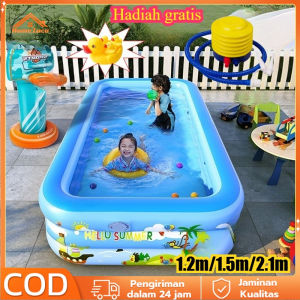 Kolam Renang Anak dan Bayi jumbo Tiup Karet Besar Family Inflatable Swimming Pool Luar Ruangan /1.8M kolamrenang anak besar murah Inflatable Swimming Pool For Kids ukuranbesar tinggi /balon renang anak/mainan kolam renang anak balon renang anak
