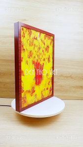 Tranh Đèn Trúc Chỉ In Hình Cây Bồ Đề – Đèn Thờ Trang Trí Không Gian Thờ Cúng Nhiều Kích Thước