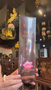 Nhang Trầm Sen Quốc Hương - Vỉ 50 Cây 28cm Nhang thơm tự nhiên giúp thư giãn Chiêu Tài Chiêu Lộc