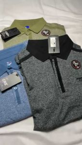 Kaos Polo Shirt Pria Brand CRS 91 Kerah Lengan Pendek Top Casual Bahan Katun 100% Distro