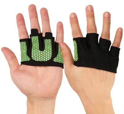 Crossfit Anti-skid Weight Lifting Gloves Breathable Half Finger Hand Grippers Gym Weightlifting Fitness Barbell Palm Protector