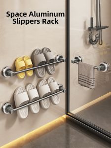 SHENFAN | Aluminum Suction Cup Bathroom Shelf