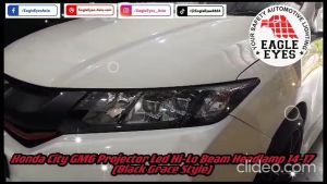 HONDA CITY GM6 2014-2017 PROJECTOR LED HI-LO BEAM GRACE DESIGN CHROME HEADLAMP