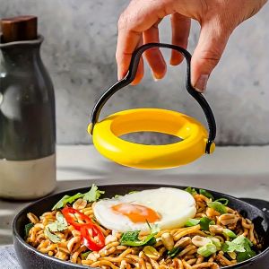 1/2PCS Silicone Egg Fry Ring round Non-Stick Egg Mold Egg Flipper Kitchen Cooking Tool