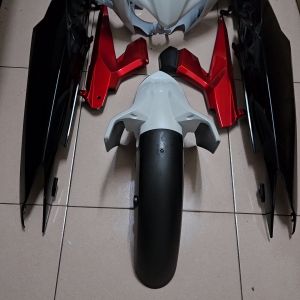 YAMAHA LC135 V3 55D3 BODY COVER SET BLACK WHITE 55D-F0000-02-P2 (BWC1) 55D3 100% ORIGINAL HLY