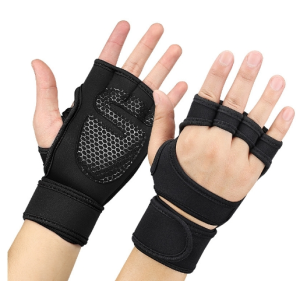ถุงมือออกกําลังกายครึ่งนิ้ว สำหรับออกกำลังกาย Gym Gloves ใส่ยกเวท ไม่เจ็บมือ ไม่ลื่น