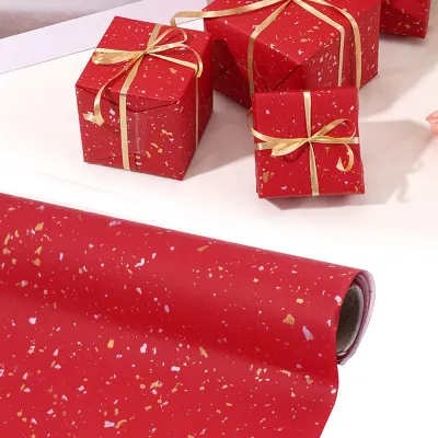 Premium Large Roll Hot Stamping Gift Wrapping Paper Elegant Gift Packaging for Wedding Birthday Christmas ValentinesDay NewYear