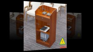 Bục phát biểu gỗ MDF 6BPB02- VĐ Smart Furrniture NỘI THẤT LẮP RÁP VIENDONGADV