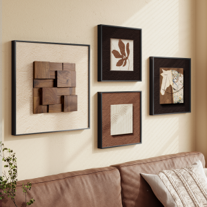 HAIMASHENGKANG | Vintage French Elegance Abstract Living Room Decor