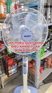 Quạt đứng Senko có remote DR1608 65W3 mức tốc độ gió -Giao màu ngẫu nhiên - Hàng chính hãng