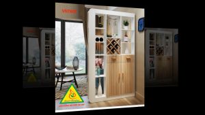 Tủ kệ trang trí kiêm vách ngăn phòng VNTK07 - Nội thất lắp ráp
