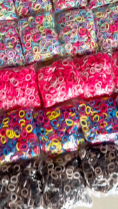 SET 500 Chun Cột Tóc Trơn Cho Bé Nhiều Màu Dễ Thương