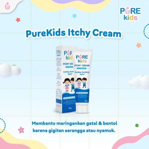 Pure Kids Itchy Cream Pereda Gatal Bentol Gigitan Serangga Biang Keringat  Bayi Anak