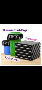 SG Stock🔥thickened Garbage bag home office commercial trash bags Drawstring & handle & Large