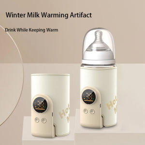 Orzbow Electric Storage Bottle Insulation Cover Universal Wireless Milk Warmer USB Rechargeable Baby Milk Bottle Heater