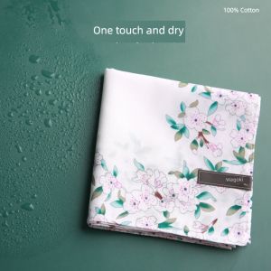 Pure Cotton Handkerchief Traditional Style Sweat Absorbing Womens Summer Fashion Accessory Ideal Gift for Goddess Festival