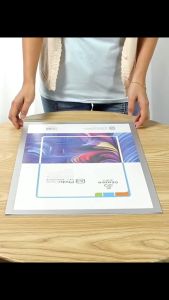 ป้ายกรอบติดผนัง ขอบแม่เหล็ก รูปแบบ A3 / A4 กรอบสีดำ / เงิน / ทอง #B-110