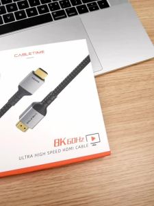 Cáp CABLETIME 8K HDMI 2.1 Dành Cho Máy Tính Xách Tay - 8K/60Hz HDR Tương Thích Với Bộ Chia HDMI MacBook Air Cáp Âm Thanh & Video Kỹ Thuật Số
