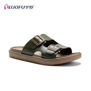 Luofu Adjustable Buckle Flat Sandals Womens Outdoor Anti-slip Summer Fashion Simple Outsole EVA Comfortable Casual Slippers