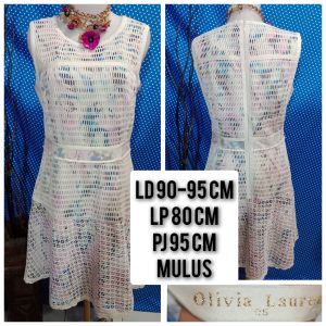 DRESS KUTUNG/SLEEVELESS PUTIH(OLIVIA LAUREN) 24