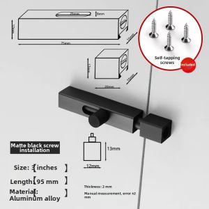 Door Lock for Sliding Door and Bypass Door Heavy-duty Visible Installation