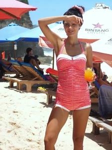 Atlantic Beach | Vintage Style One-Piece Dress Bathing Suit