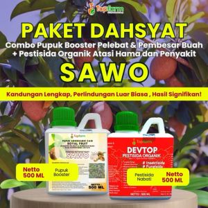 Pupuk Topfarm / Pestisida Topfarm / Pupuk Pelebat Buah Sawo / Pupuk Sawo Agar Berbuah / Pupuk Pembesar Buah Sawo / Obat Hama Tanaman Sawo / Obat Semut Pohon Sawo / Obat Ulat Buah Sawo