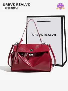 UR Womens Large Capacity Platinum Tote Bag 2025 New Style Wedding Red Commuter Crossbody Kelly Bag Trendy Elegant Style