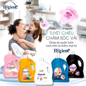 Nước Xả Vải Hygiene Thái Lan Giặt Xả Quần Áo Expert Care Can 3500ml/3300ml Siêu Tiết Kiệm - Sản Phẩm Thái Lan Chính Hãng