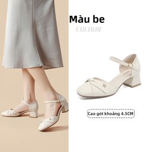 DUSTO | Dép Nữ Đế Vuông Dây Ngang