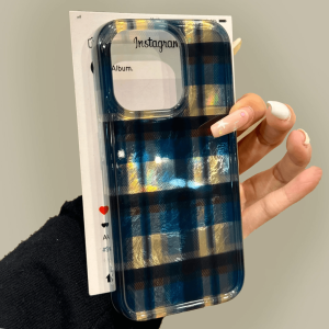 High-End Color Block Plaid Apple 16Promax Phone Case Protective Cover for iPhone 151311 OnePlus 12 Xiaomi 14 Honor Huawei Mate60P50