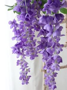 Simulation Albizia Giant Wisteria Plastic Silk Flower Hanging Decoration