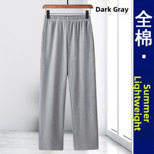 AOYUNNIAO | Elderly Men Pure Cotton Long Pants Elastic Waist