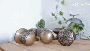 Handle Knop Pintu Rumah Kuningan Antik