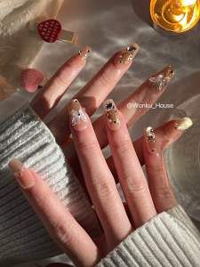 Pakai Kuku Handmade Penuh – Siri Kupu-Kupu Kristal 4- Dilengkapi dengan Kit Alat Lengkap / 100% Handmade Wearable Nails – Crystal Butterfly Series 4 ✨ - Comes with Full Tool Kit